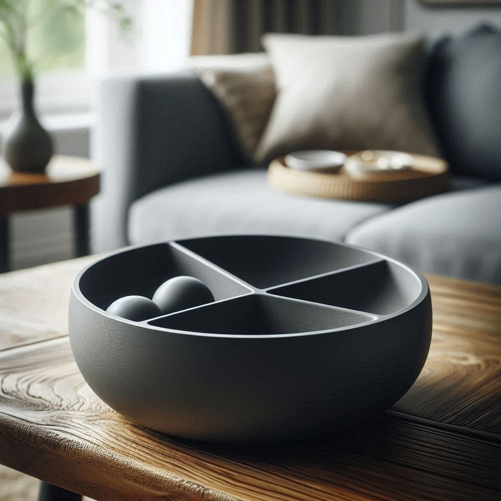 3D Printed Four Compartment Snack Bowl