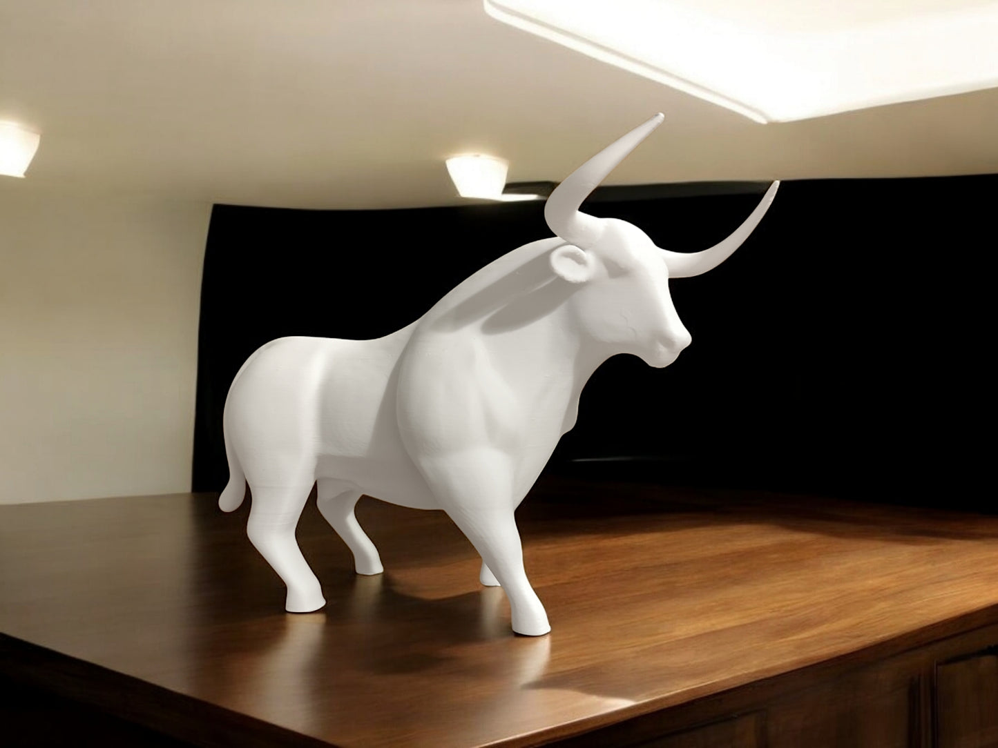 3D Printed Bull Sculpture