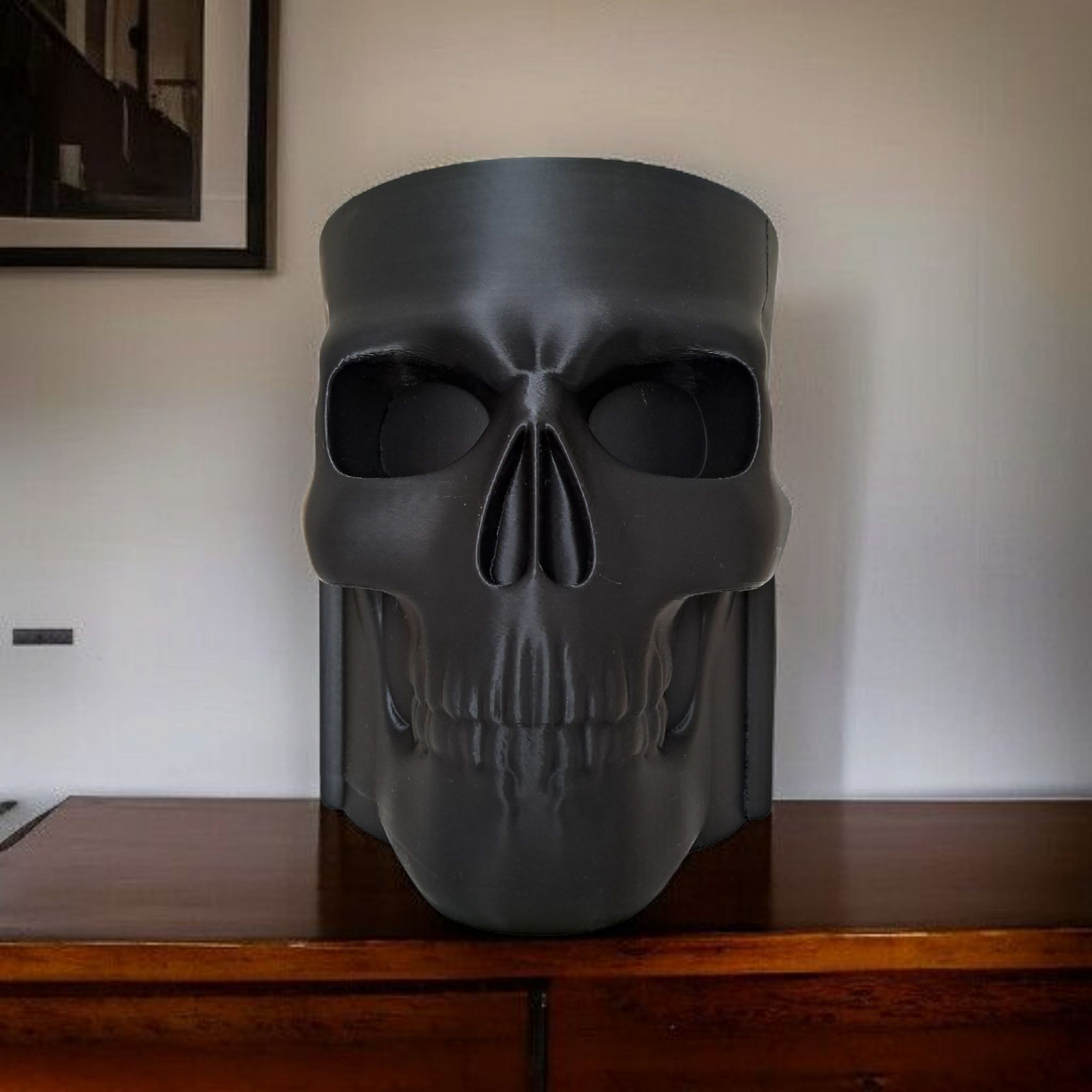 3D Printed Skull Bottle Holder