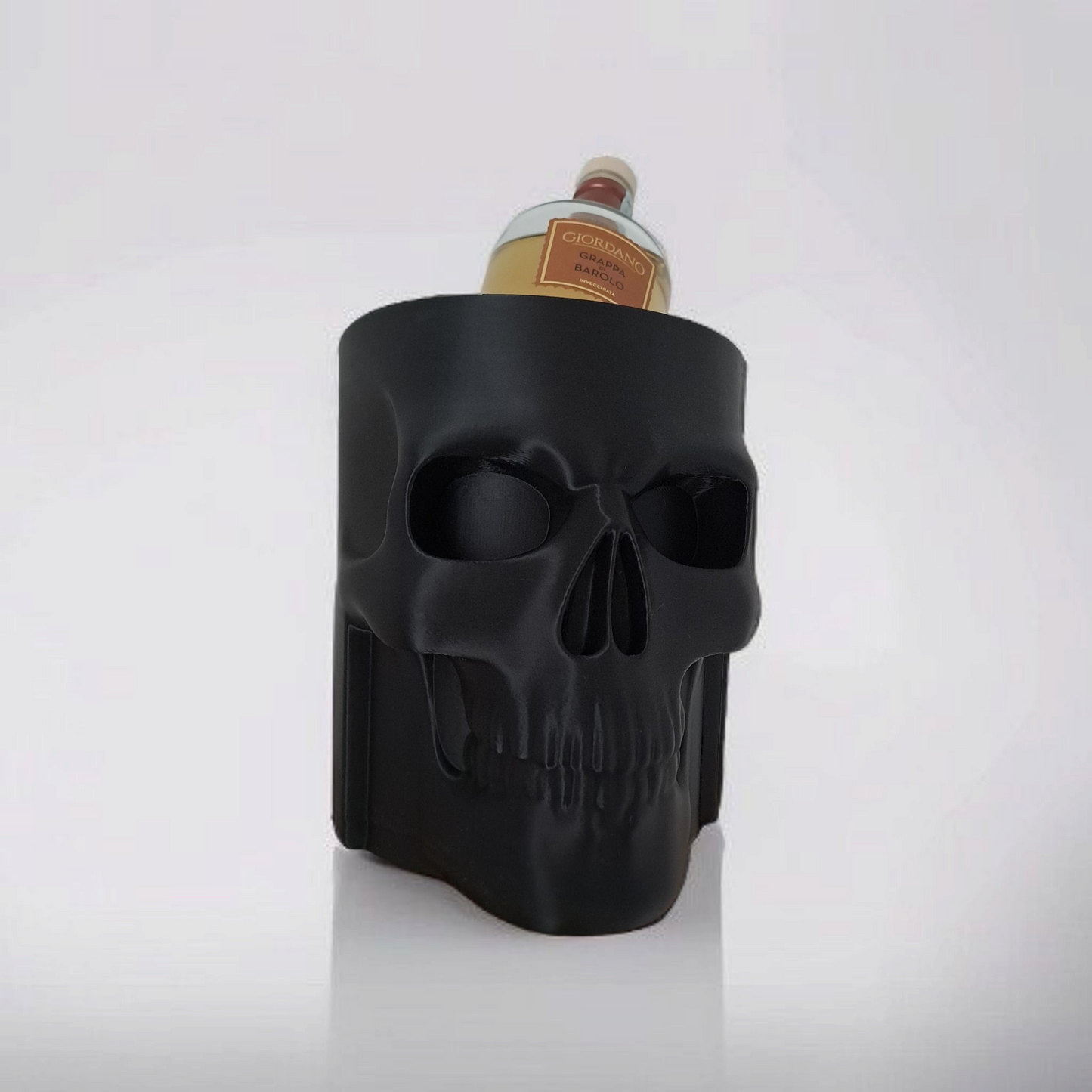 3D Printed Skull Bottle Holder