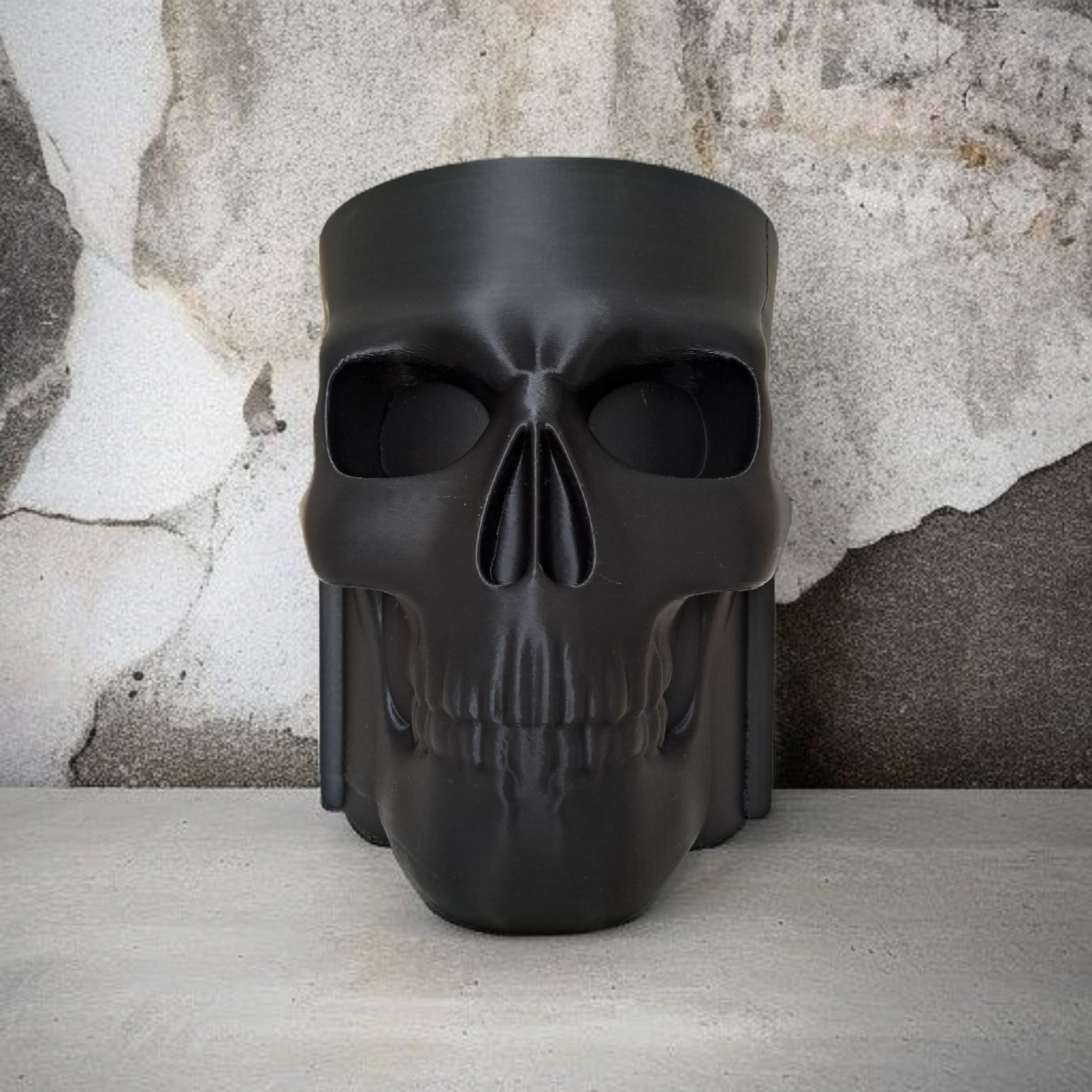 3D Printed Skull Bottle Holder