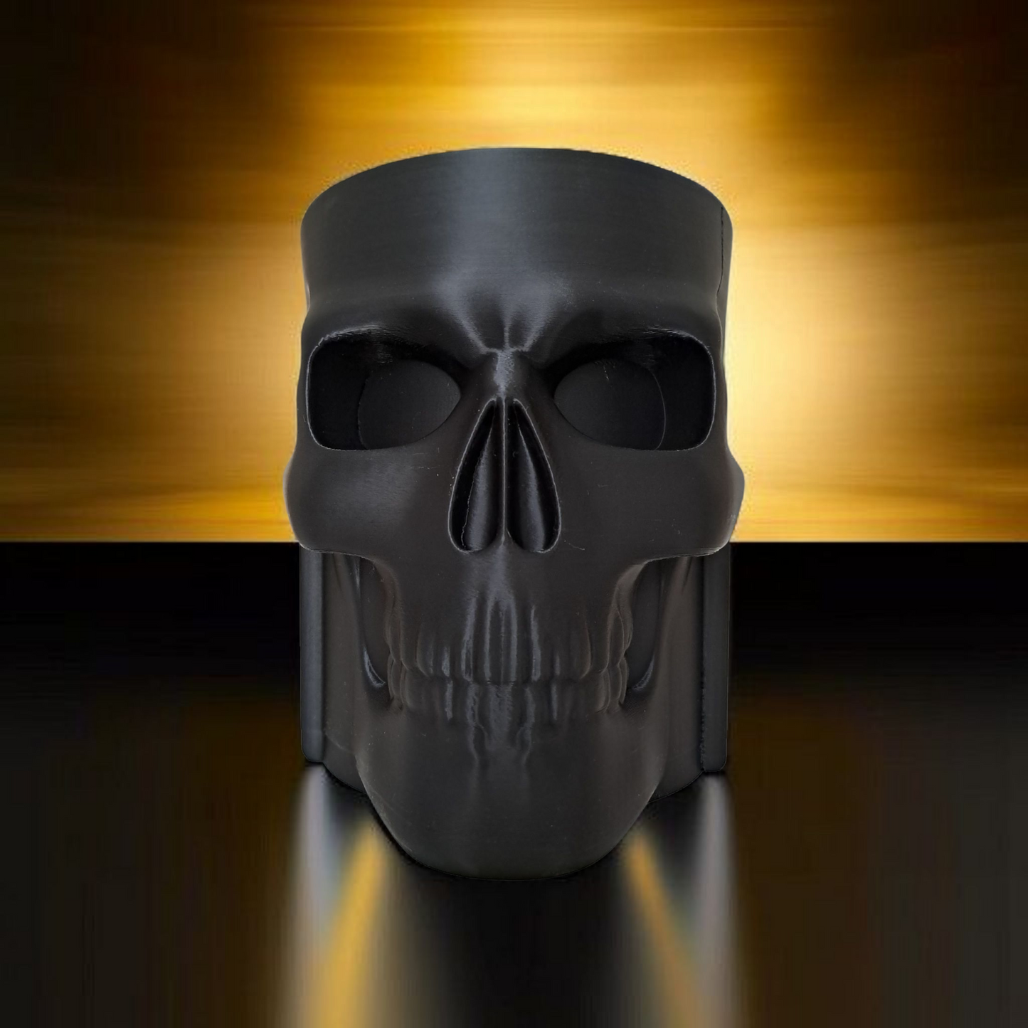 3D Printed Skull Bottle Holder