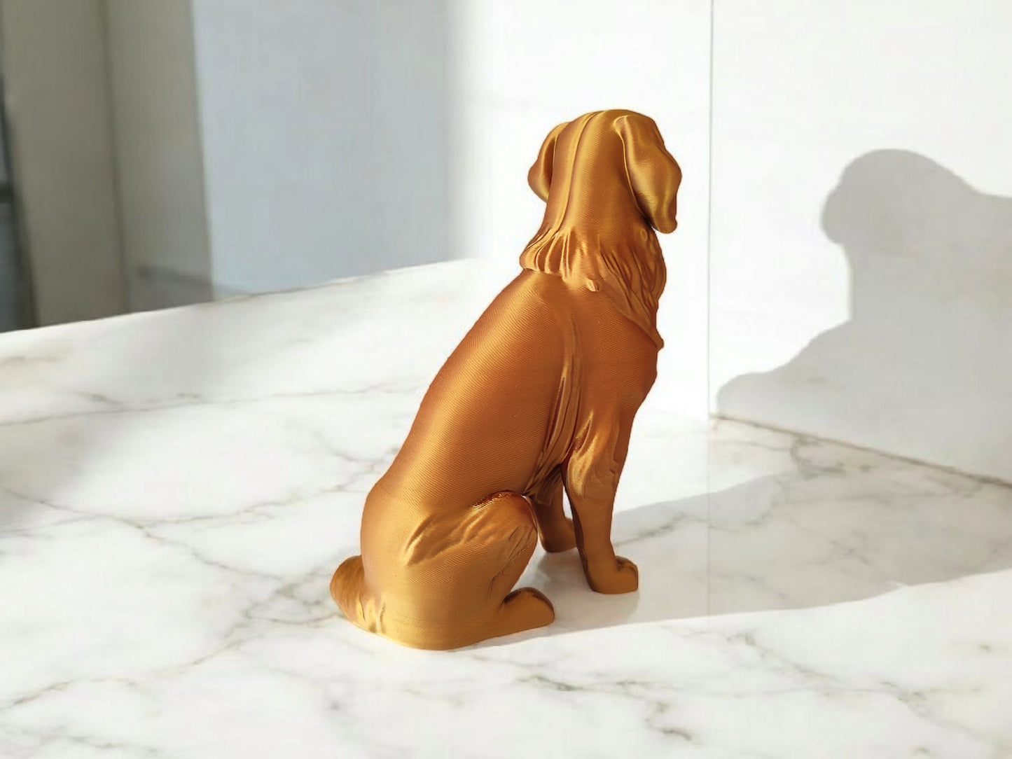 3D Printed Golden Retriever Sculpture