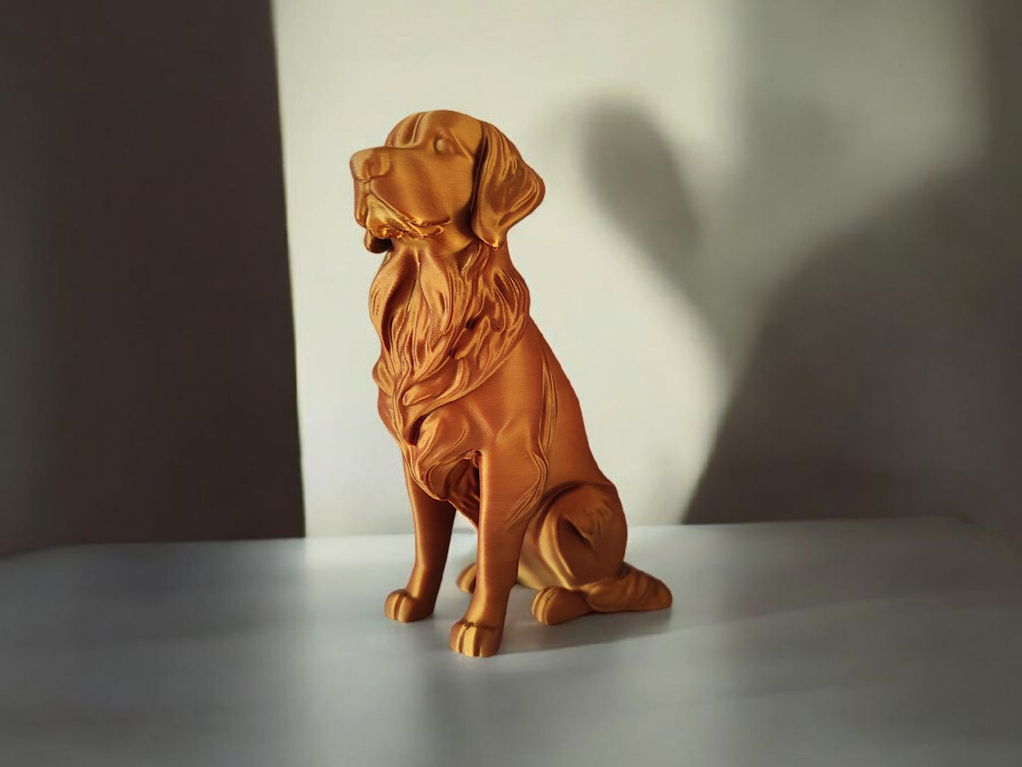 3D Printed Golden Retriever Sculpture