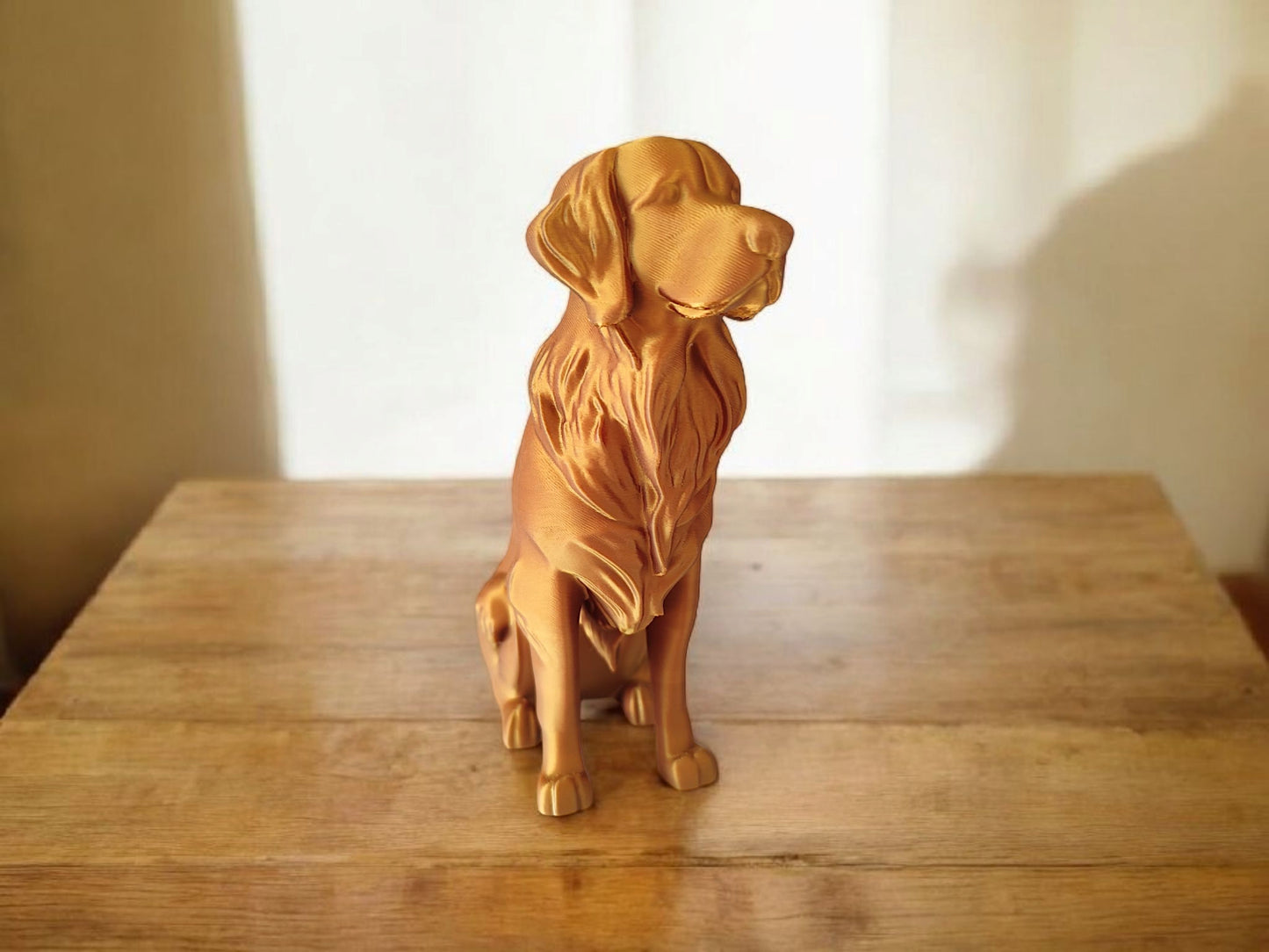 3D Printed Golden Retriever Sculpture