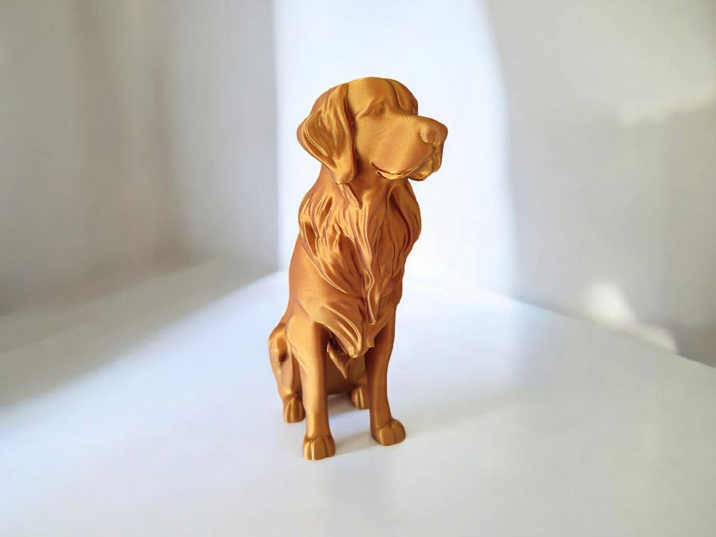 3D Printed Golden Retriever Sculpture