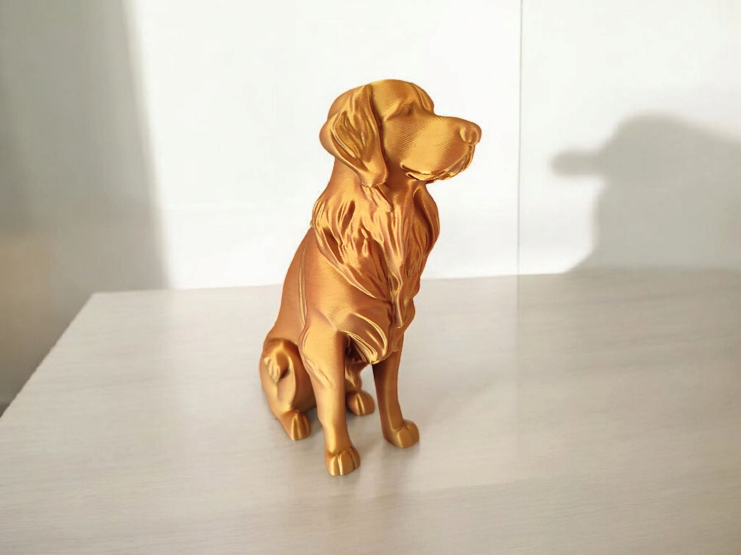 3D Printed Golden Retriever Sculpture