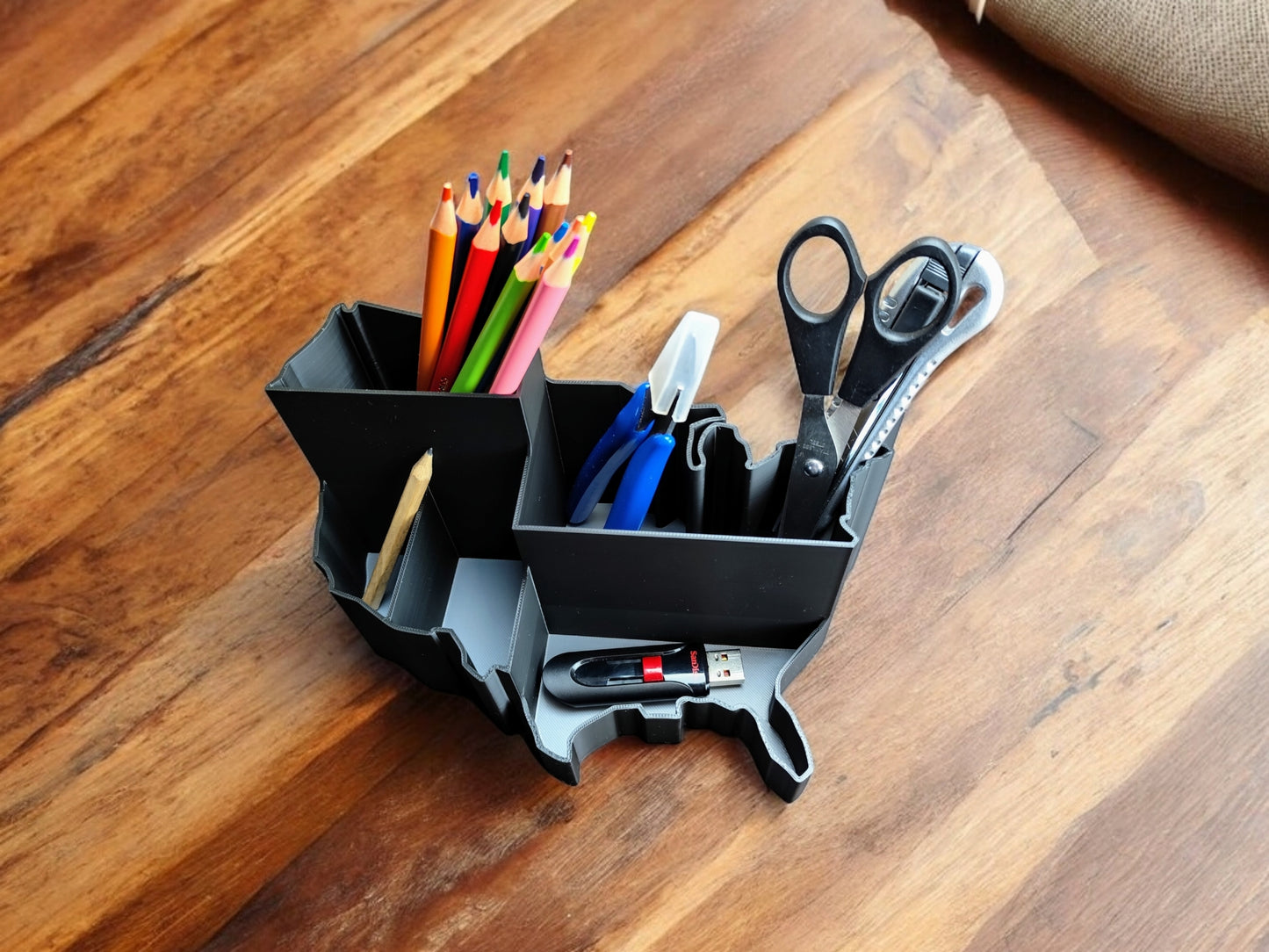 3D Printed USA Desk Organizer
