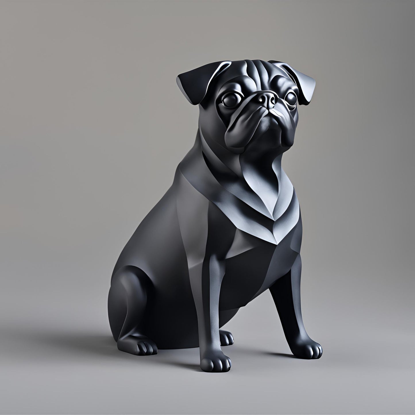 3D Printed Pug Sculpture