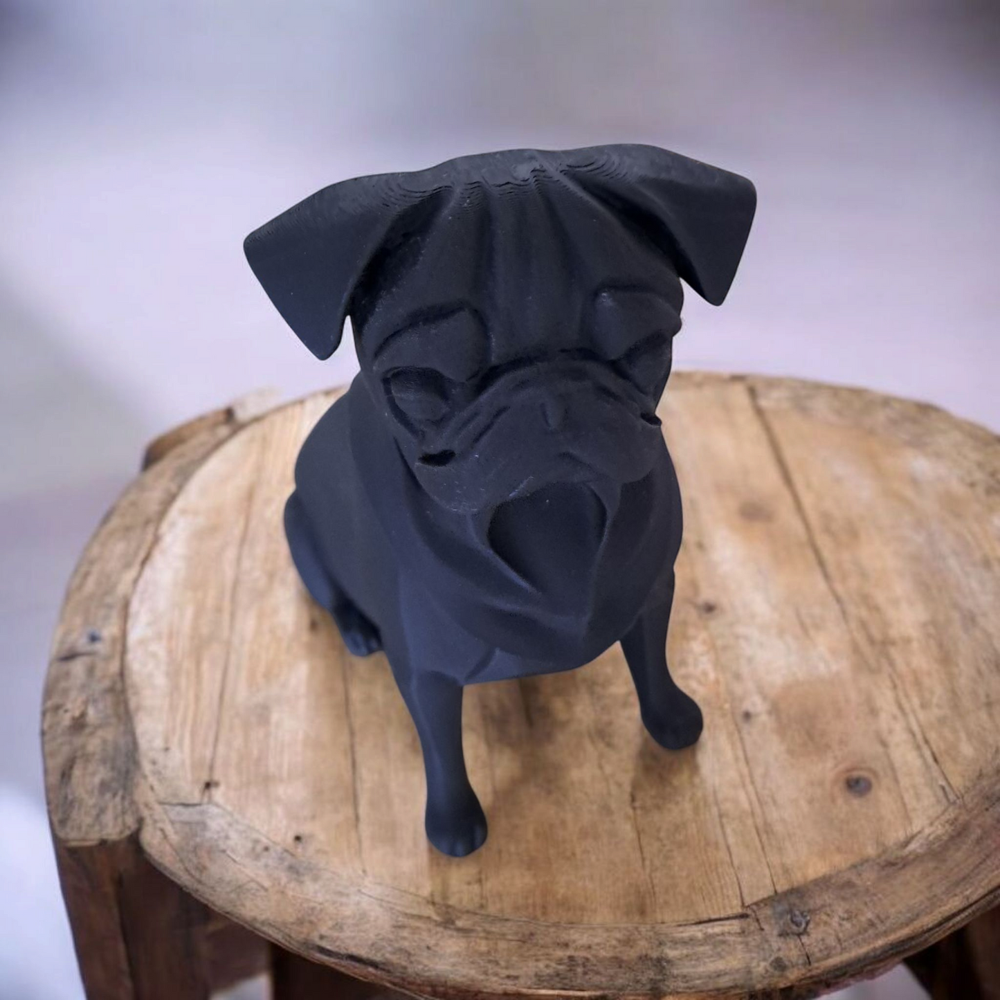 3D Printed Pug Sculpture