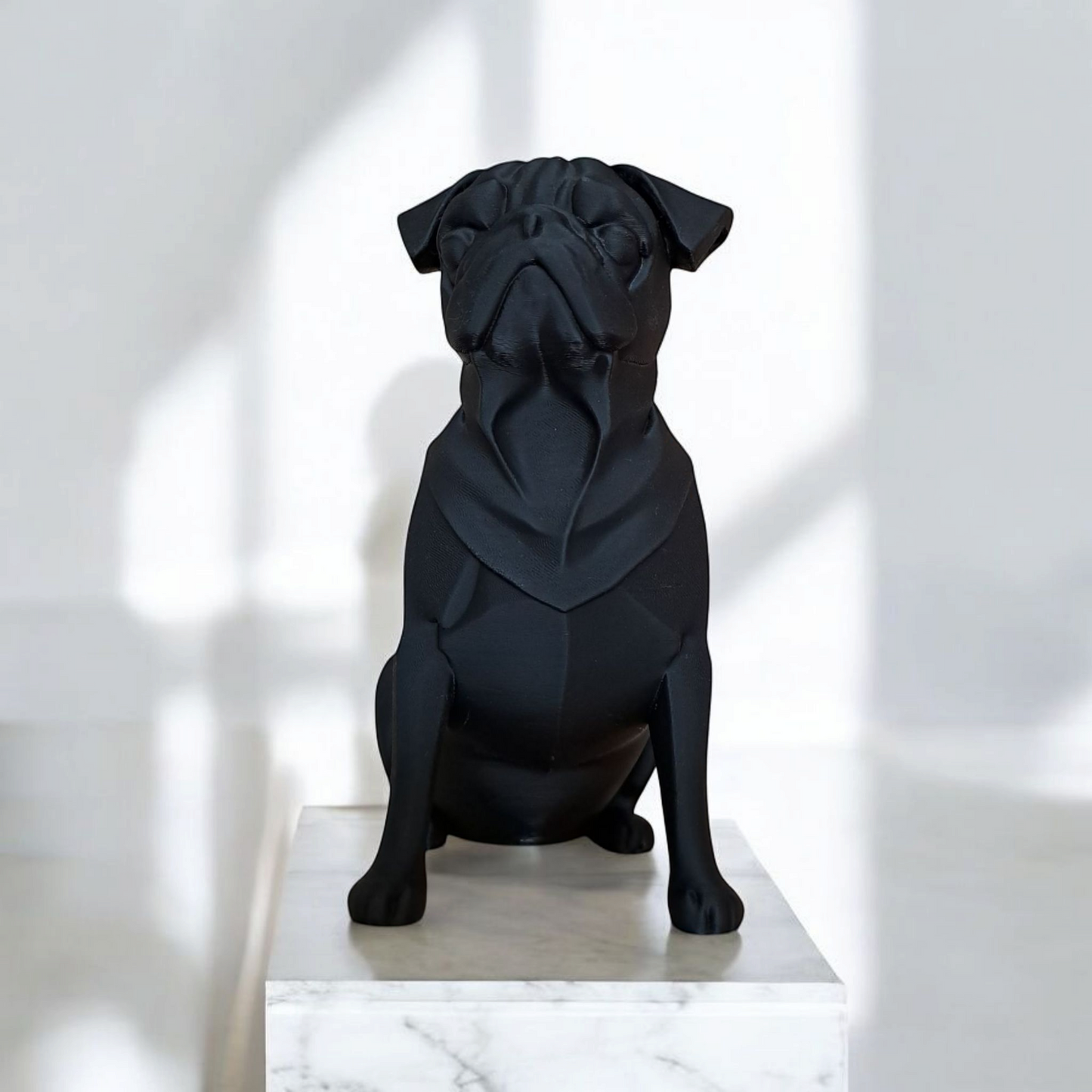3D Printed Pug Sculpture