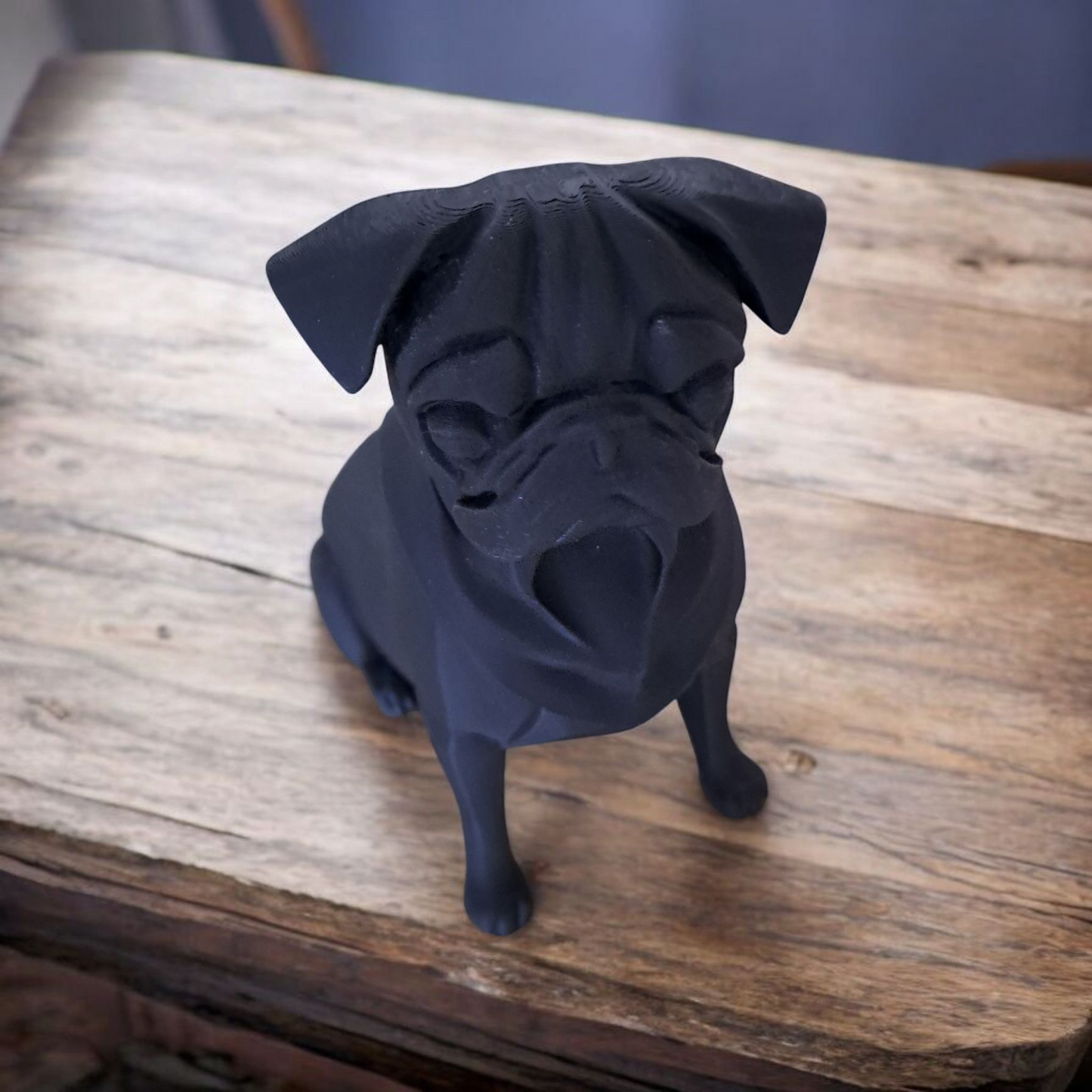 3D Printed Pug Sculpture