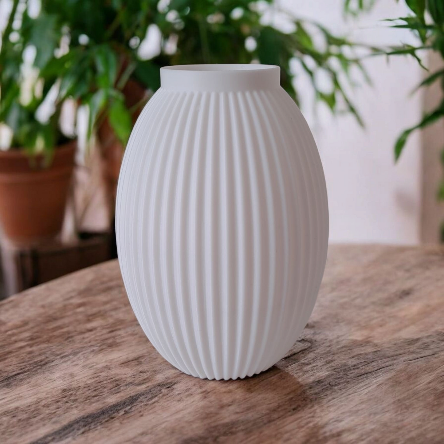 3D Printed Ribbed Vase