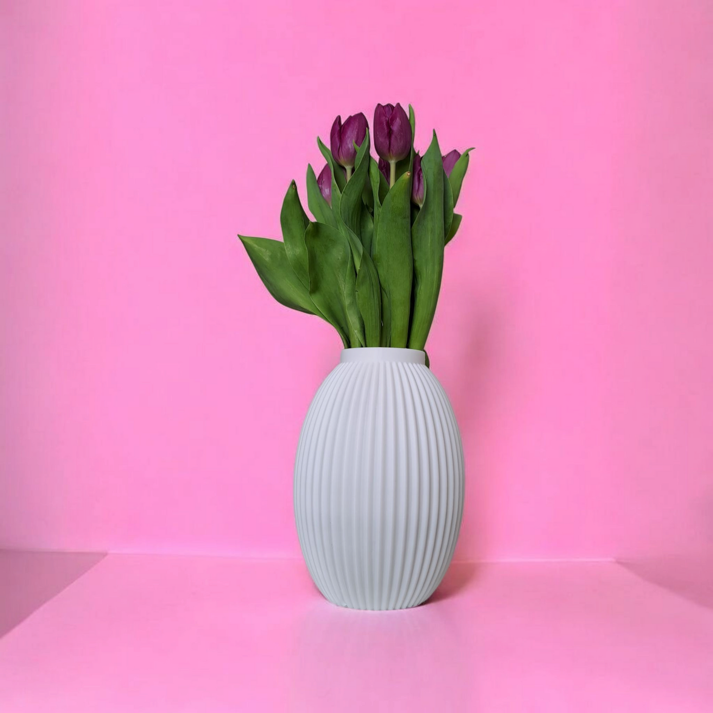 3D Printed Ribbed Vase