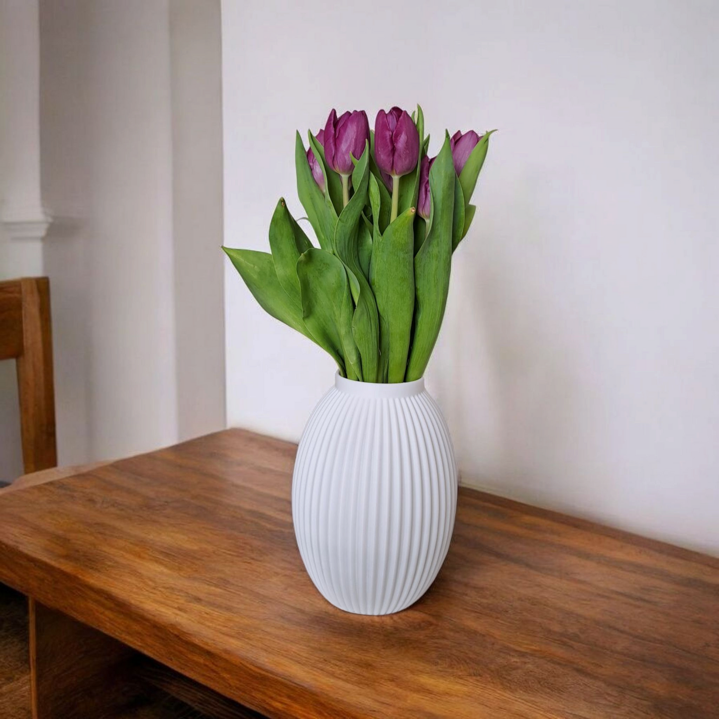 3D Printed Ribbed Vase