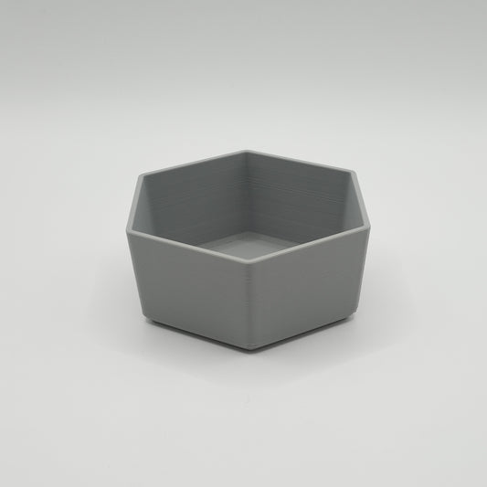 3D Printed Minimalist Hexagonal Bowl