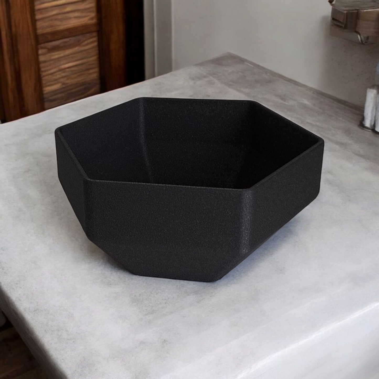 3D Printed Hexagonal Angled Bowl