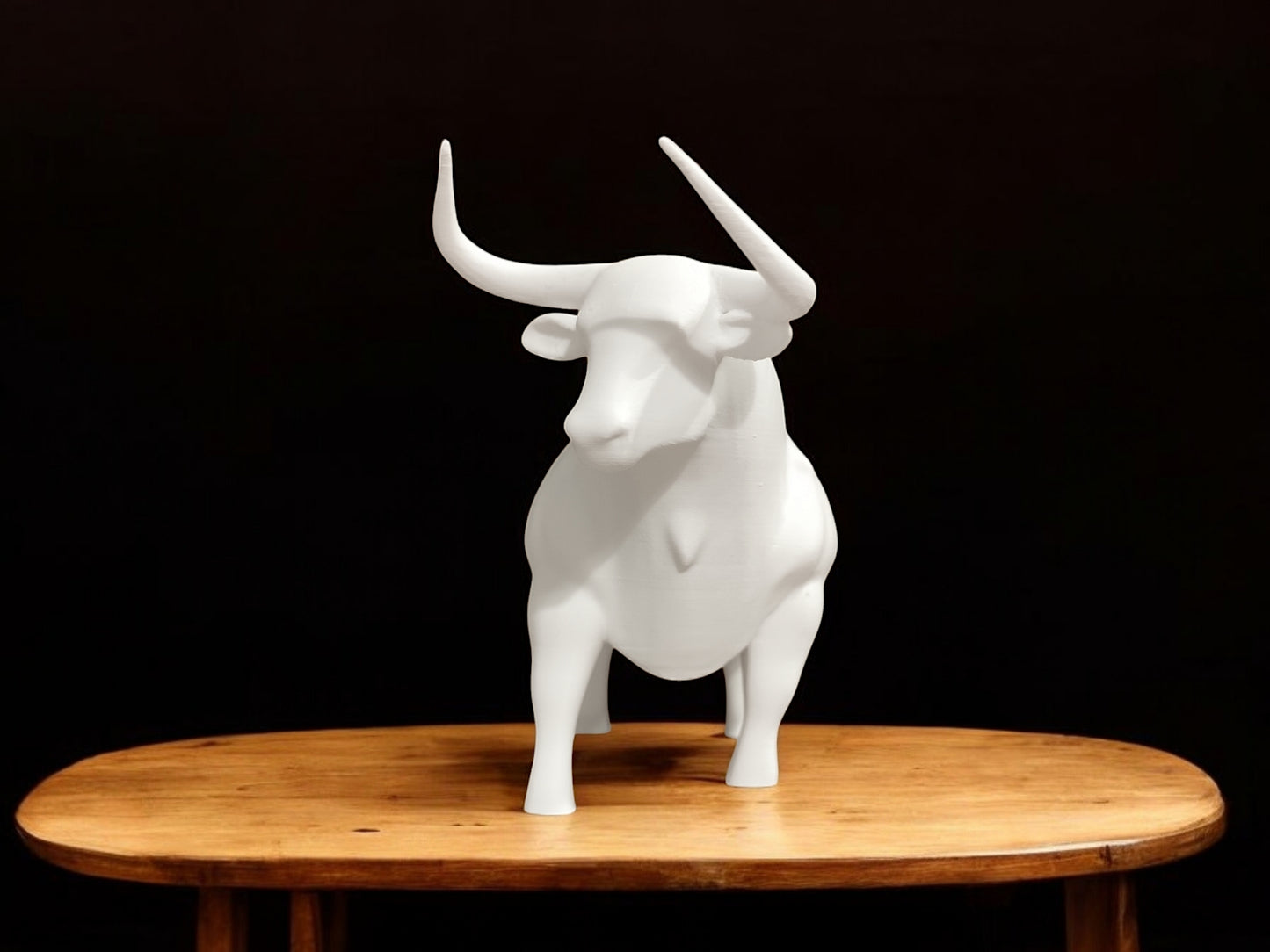 3D Printed Bull Sculpture