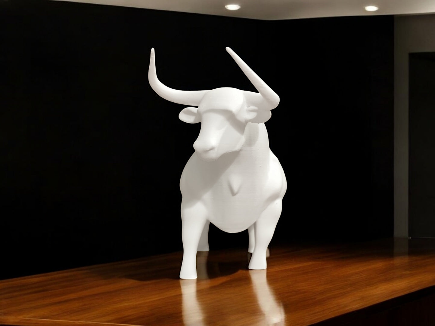 3D Printed Bull Sculpture
