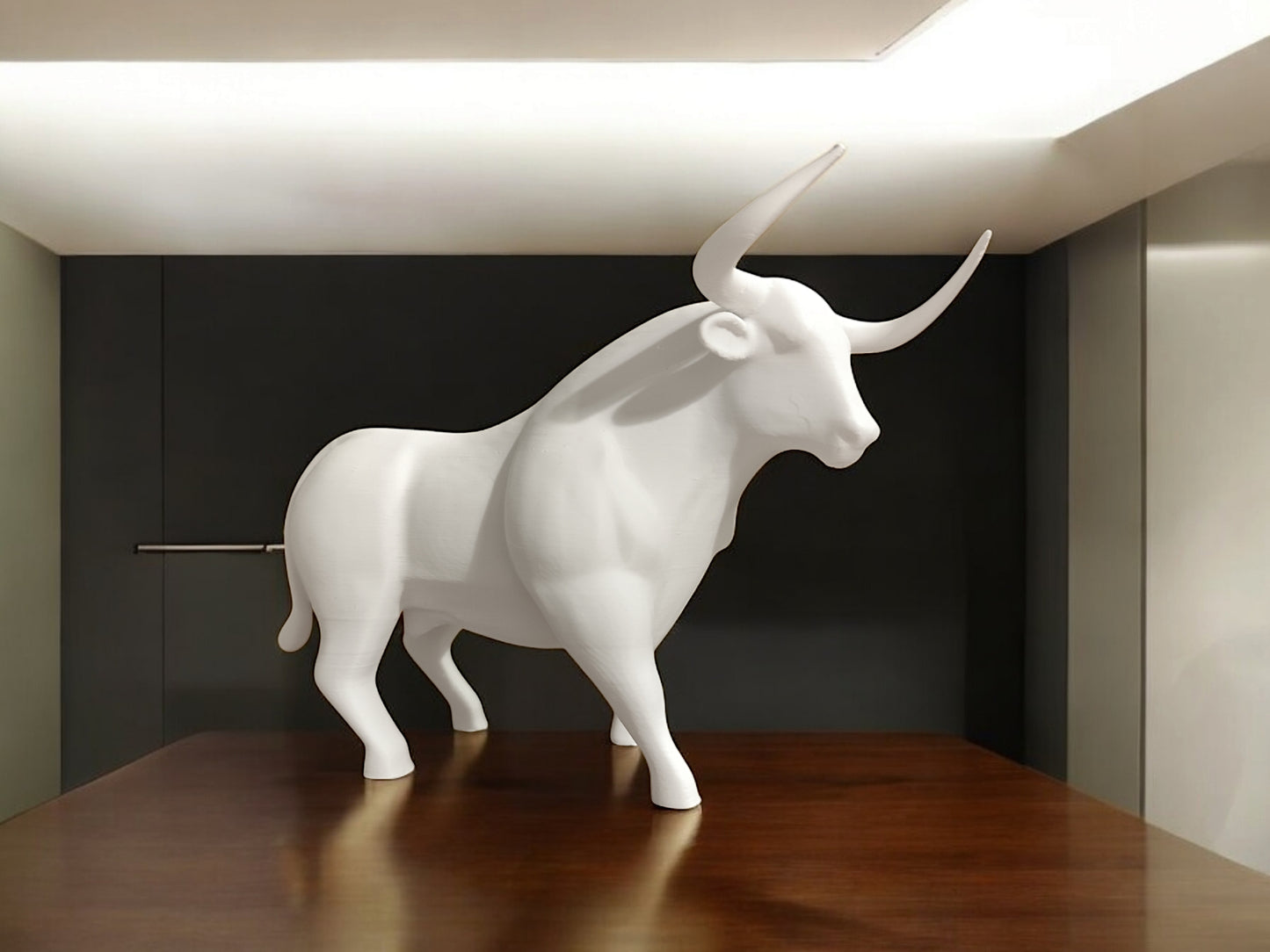 3D Printed Bull Sculpture