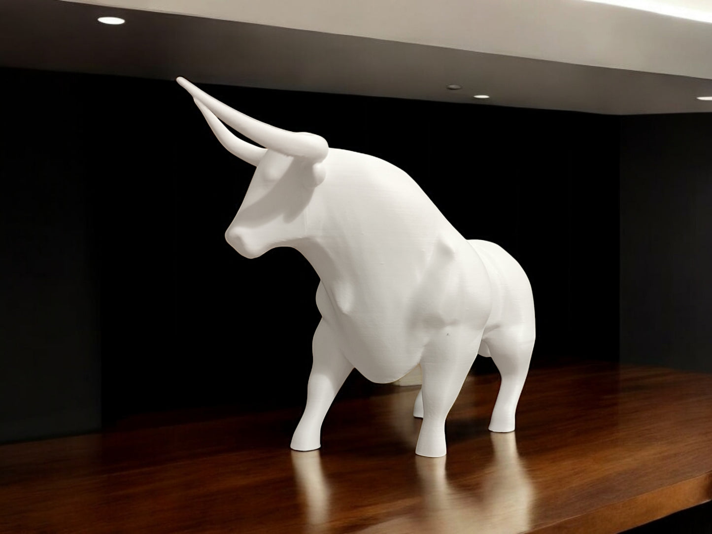 3D Printed Bull Sculpture