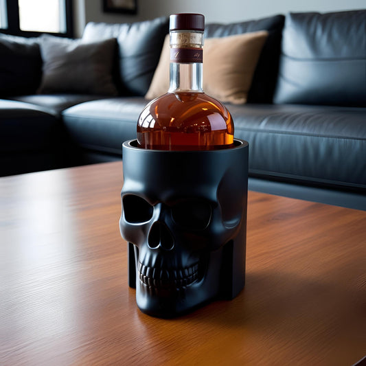 3D Printed Skull Bottle Holder