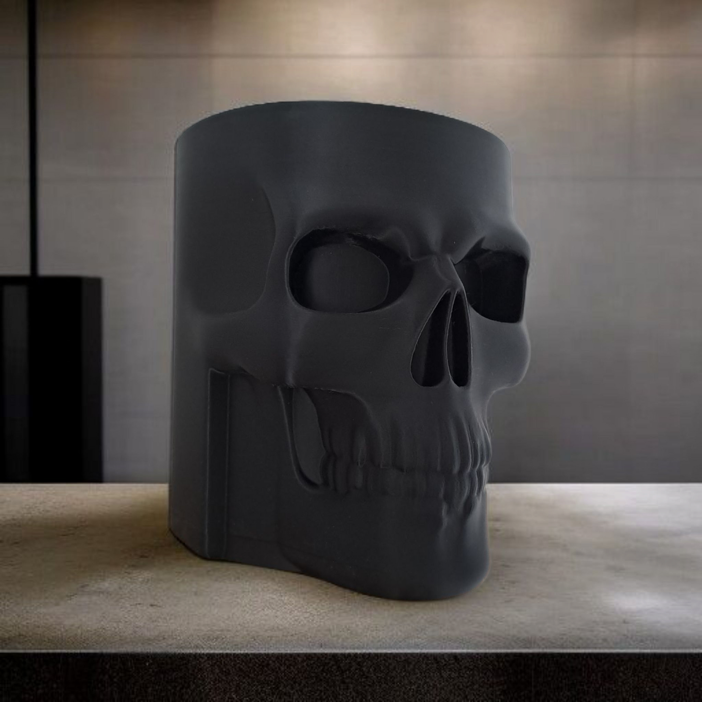 3D Printed Skull Bottle Holder