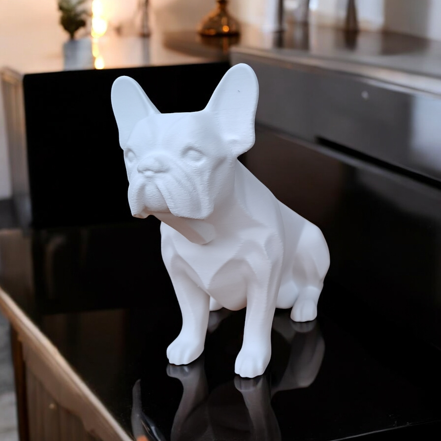 3D Printed Bulldog Sculpture