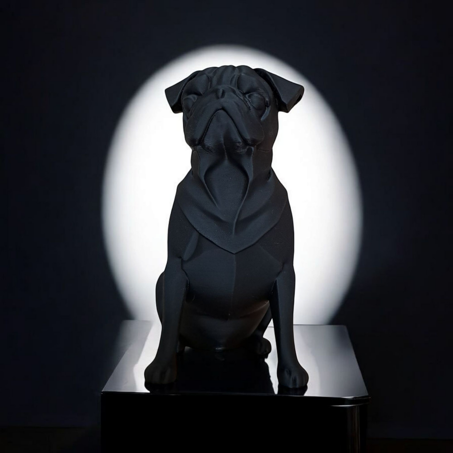 3D Printed Pug Sculpture