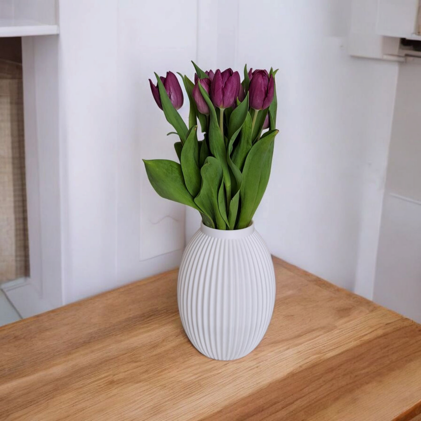 3D Printed Ribbed Vase