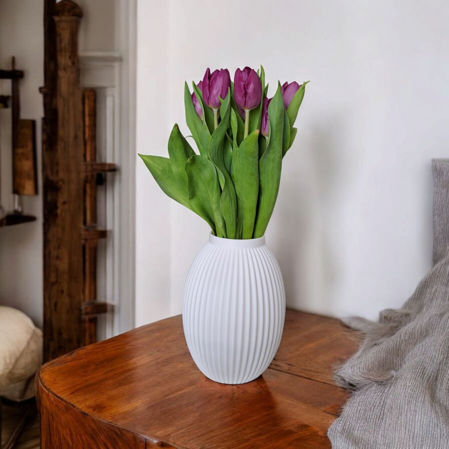 3D Printed Ribbed Vase