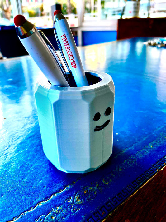 3D Printed Kids Toothbrush Holder Smiley Face