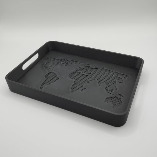 3D Printed World Map Tray